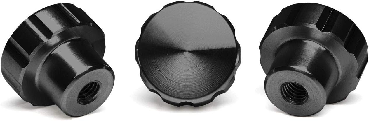 image:imageWeatherTech 2Pack of Solid Billet Aluminum Knobs for CupFone RedBlack