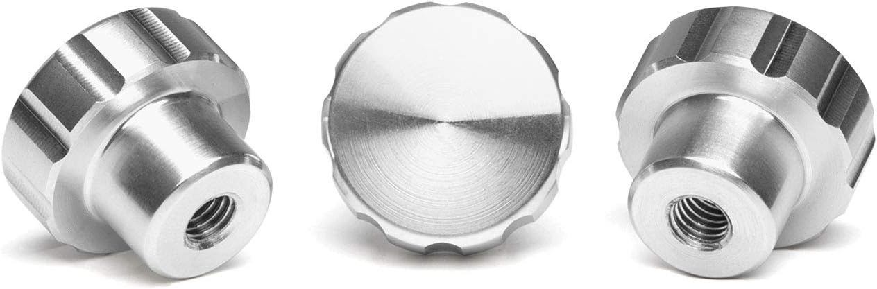 image:imageWeatherTech 2Pack of Solid Billet Aluminum Knobs for CupFone RedSilver