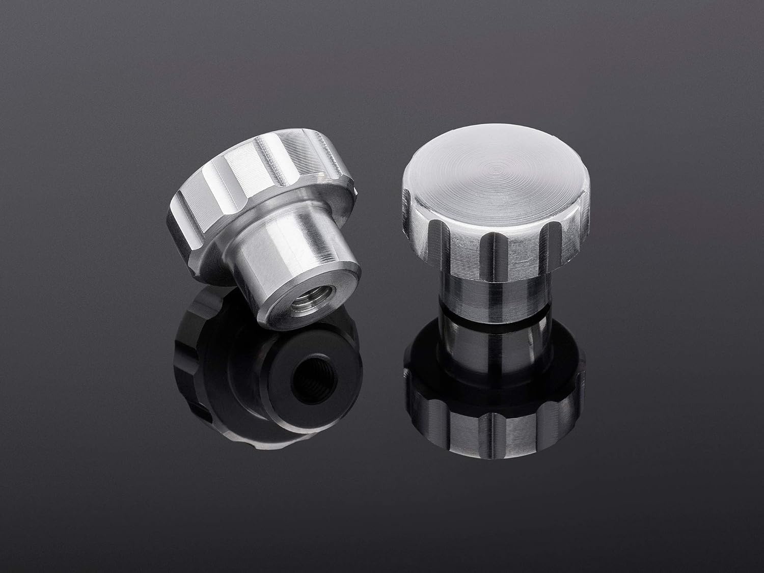 image:imageWeatherTech 2Pack of Solid Billet Aluminum Knobs for CupFone RedSilver