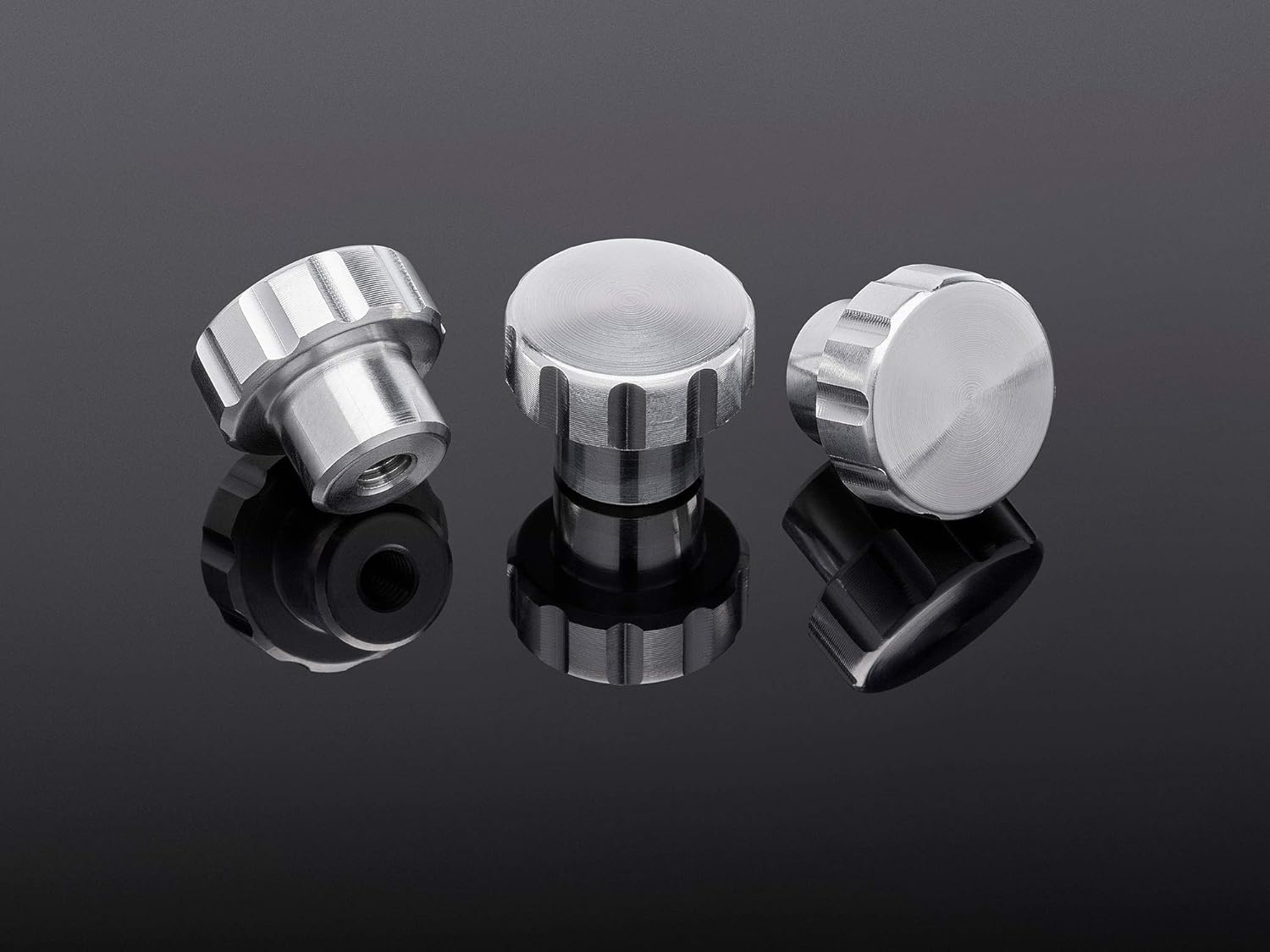 image:imageWeatherTech 2Pack of Solid Billet Aluminum Knobs for CupFone RedSilver