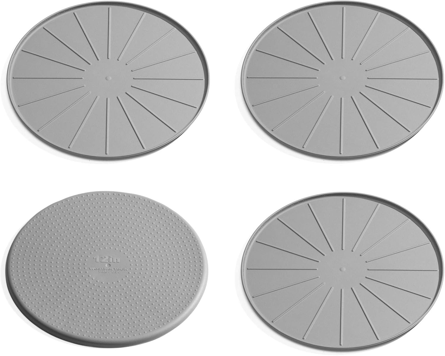 image:imageWeatherTech 8 Coasters for Home Surfaces AntiSkid NoSlip knibs Set of 4 Black 8A8CSTBKGray