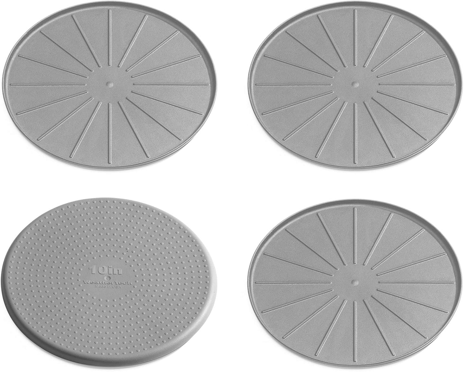 image:imageWeatherTech 8 Coasters for Home Surfaces AntiSkid NoSlip knibs Set of 4 Black 8A8CSTBKGray