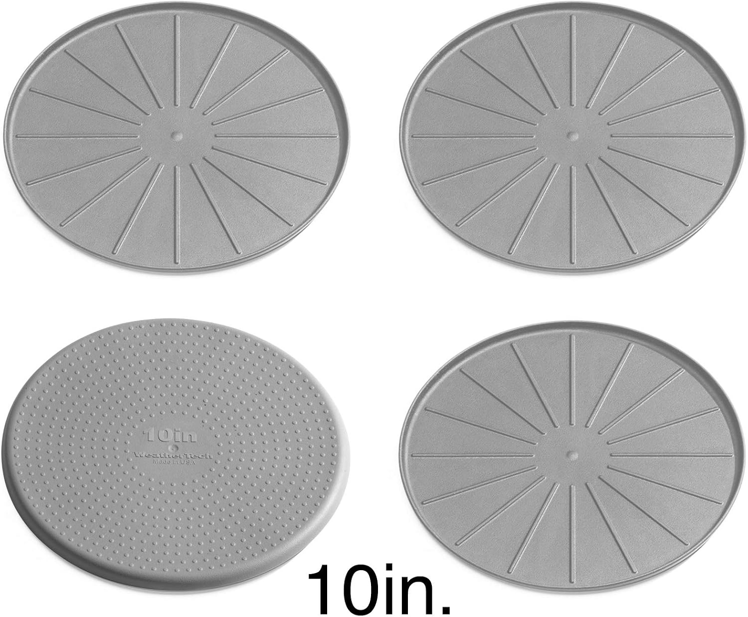 image:imageWeatherTech 8 Coasters for Home Surfaces AntiSkid NoSlip knibs Set of 4 Black 8A8CSTBKGray