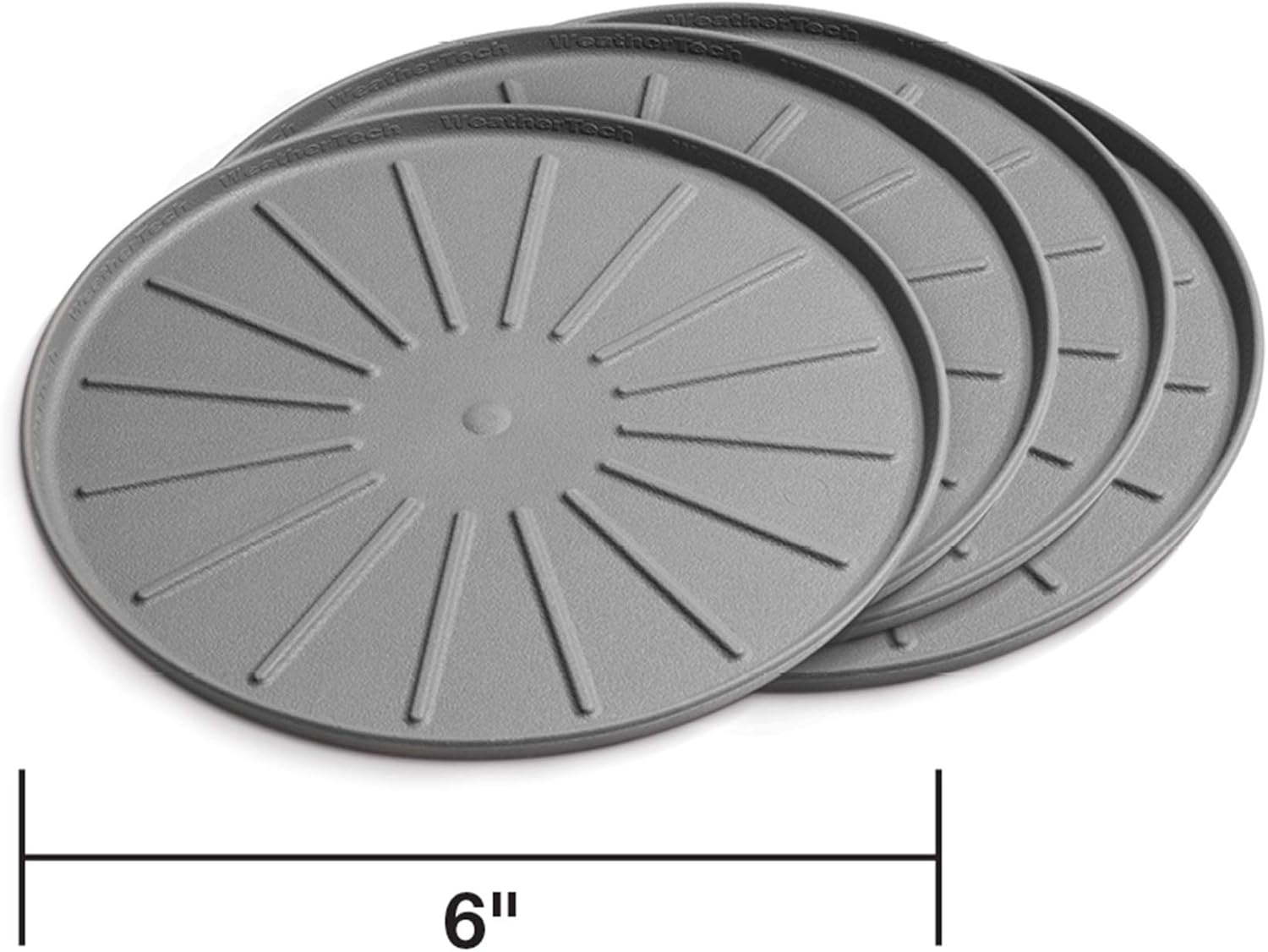 image:imageWeatherTech 8 Coasters for Home Surfaces AntiSkid NoSlip knibs Set of 4 Black 8A8CSTBKGray