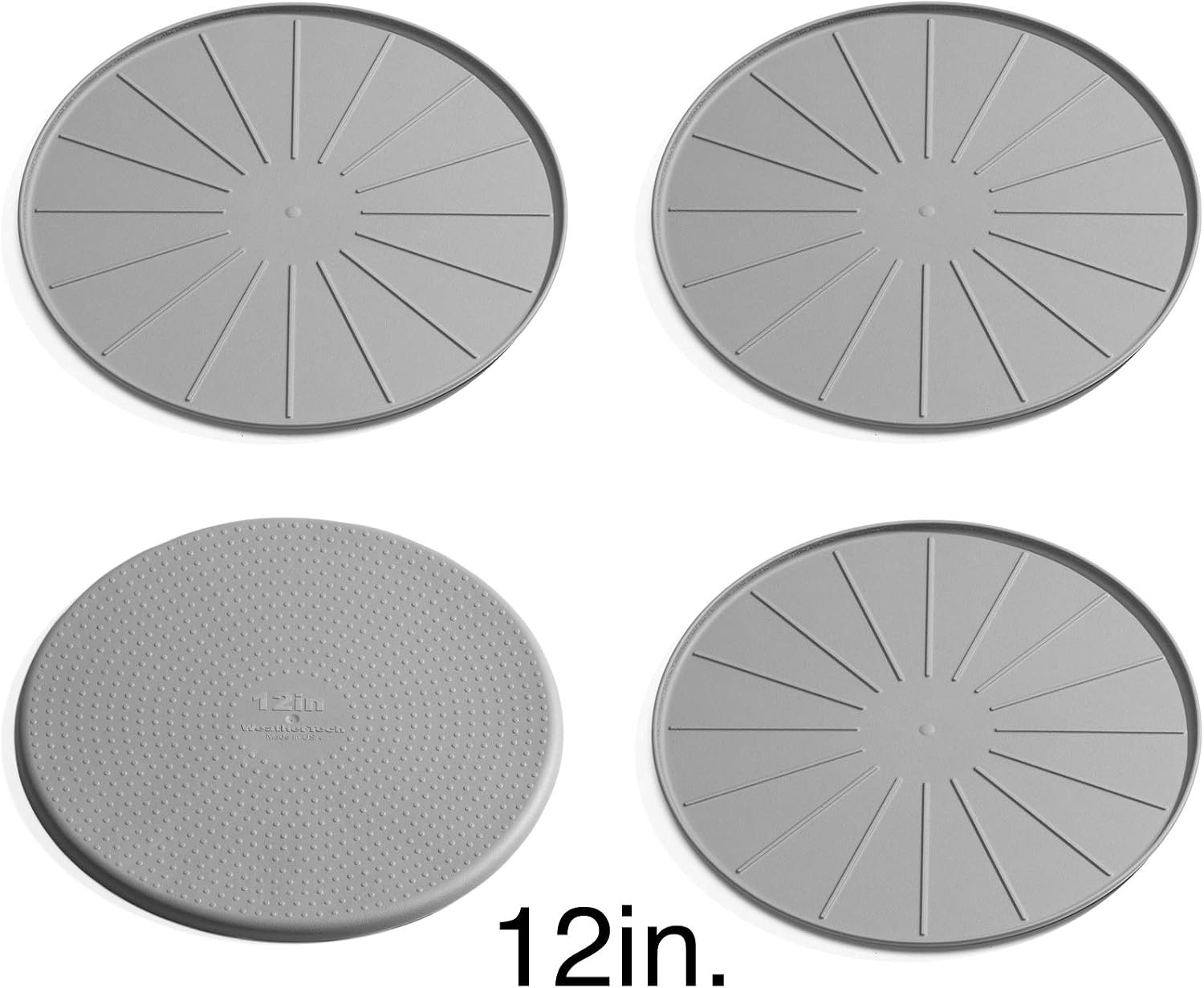 image:imageWeatherTech 8 Coasters for Home Surfaces AntiSkid NoSlip knibs Set of 4 Black 8A8CSTBKGray