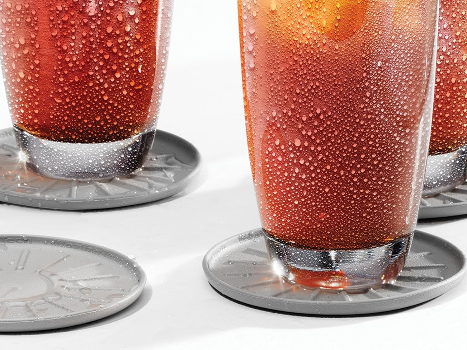 image:imageWeatherTech 8 Coasters for Home Surfaces AntiSkid NoSlip knibs Set of 4 Black 8A8CSTBKRed