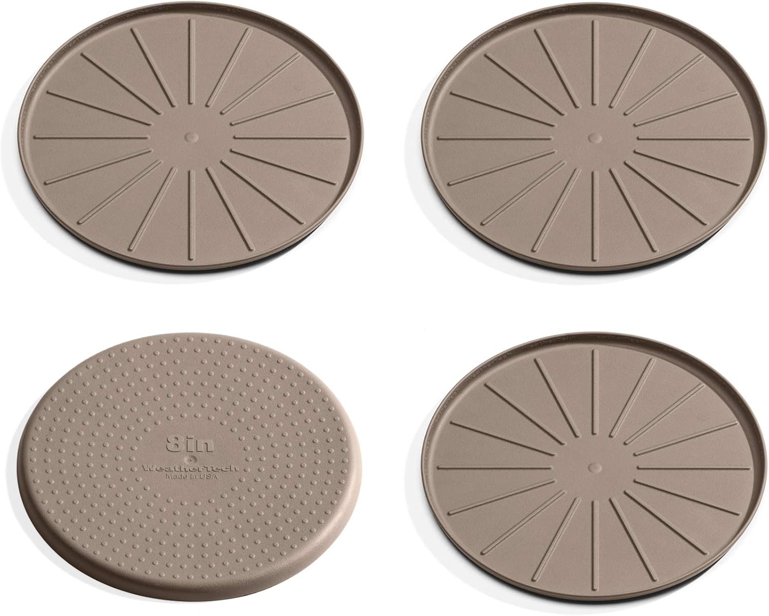 image:imageWeatherTech 8 Coasters for Home Surfaces AntiSkid NoSlip knibs Set of 4 Black 8A8CSTBKTan
