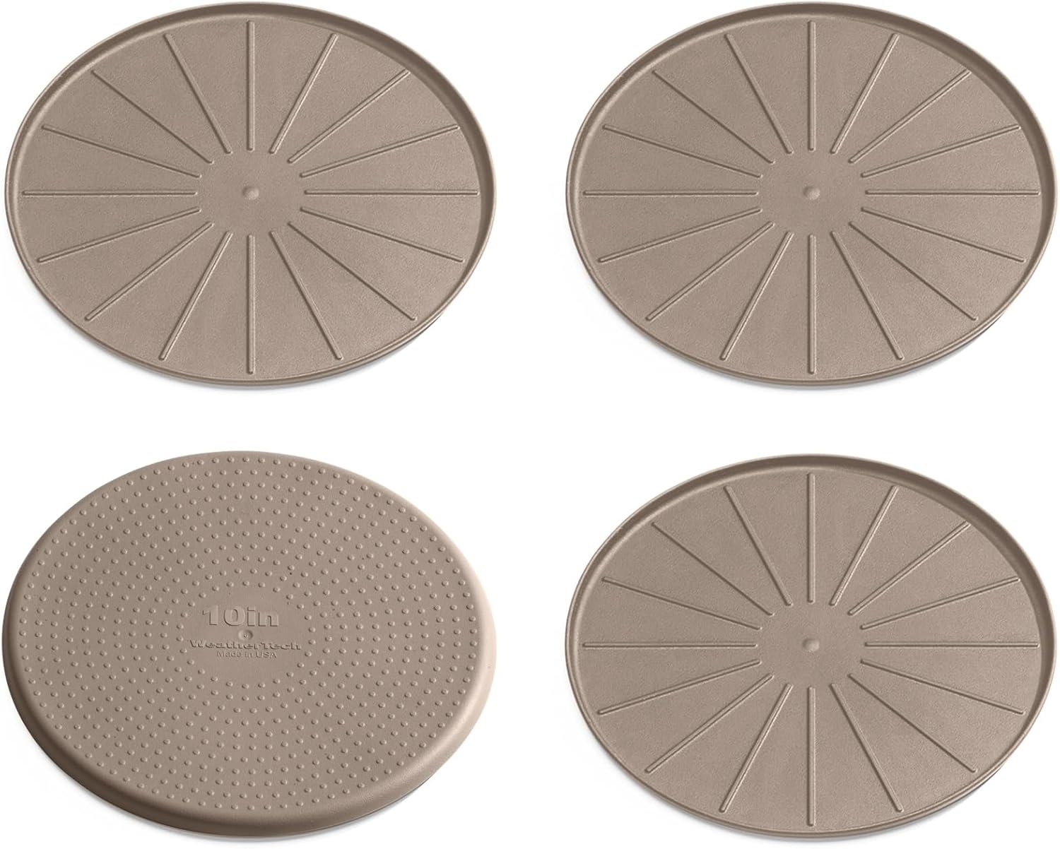 image:imageWeatherTech 8 Coasters for Home Surfaces AntiSkid NoSlip knibs Set of 4 Black 8A8CSTBKTan
