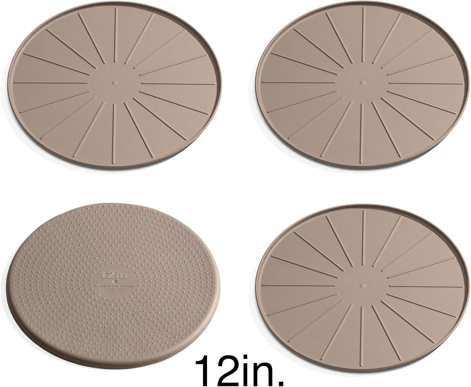 image:imageWeatherTech 8 Coasters for Home Surfaces AntiSkid NoSlip knibs Set of 4 Black 8A8CSTBKTan