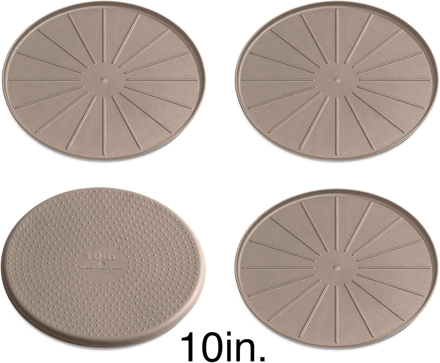 image:imageWeatherTech 8 Coasters for Home Surfaces AntiSkid NoSlip knibs Set of 4 Black 8A8CSTBKTan