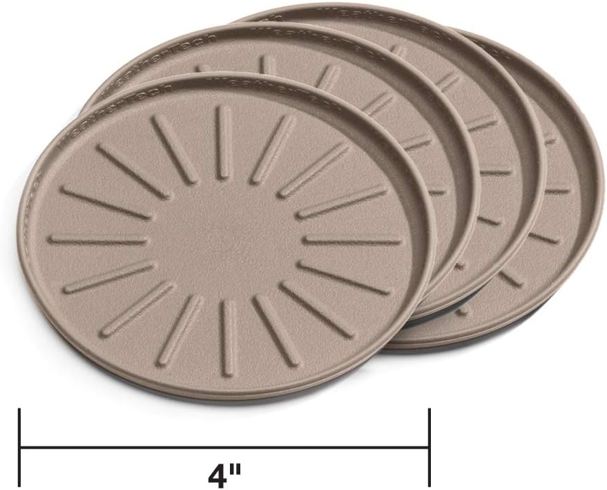 image:imageWeatherTech 8 Coasters for Home Surfaces AntiSkid NoSlip knibs Set of 4 Black 8A8CSTBKTan