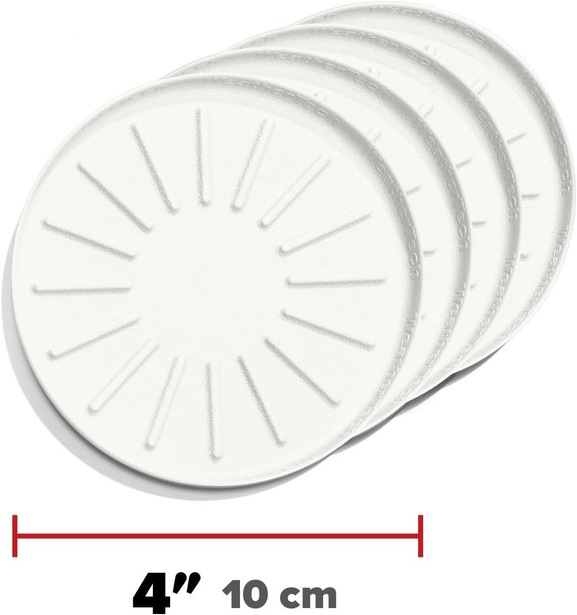 image:imageWeatherTech 8 Coasters for Home Surfaces AntiSkid NoSlip knibs Set of 4 Black 8A8CSTBKWhite