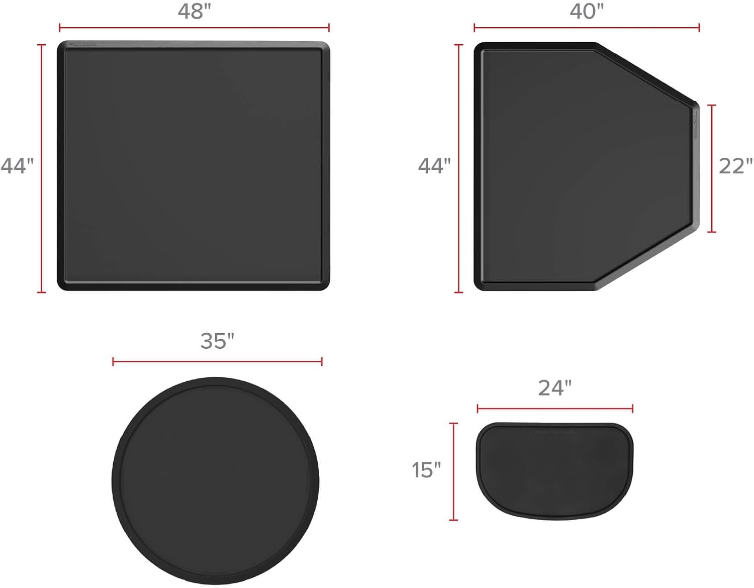 image:imageWeatherTech AllPurpose Mat MultiUse Mat for Everyday Living 44 x 48 Rectangle Black APM4448BCocoa