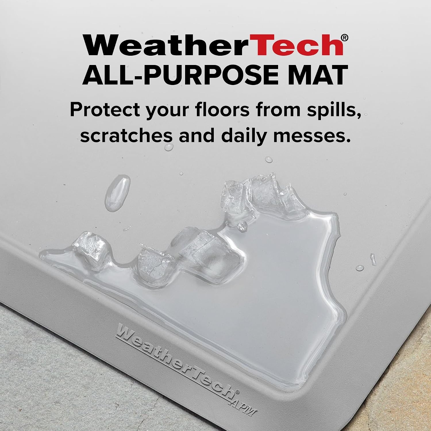 image:imageWeatherTech AllPurpose Mat MultiUse Mat for Everyday Living 44 x 48 Rectangle Black APM4448BTan