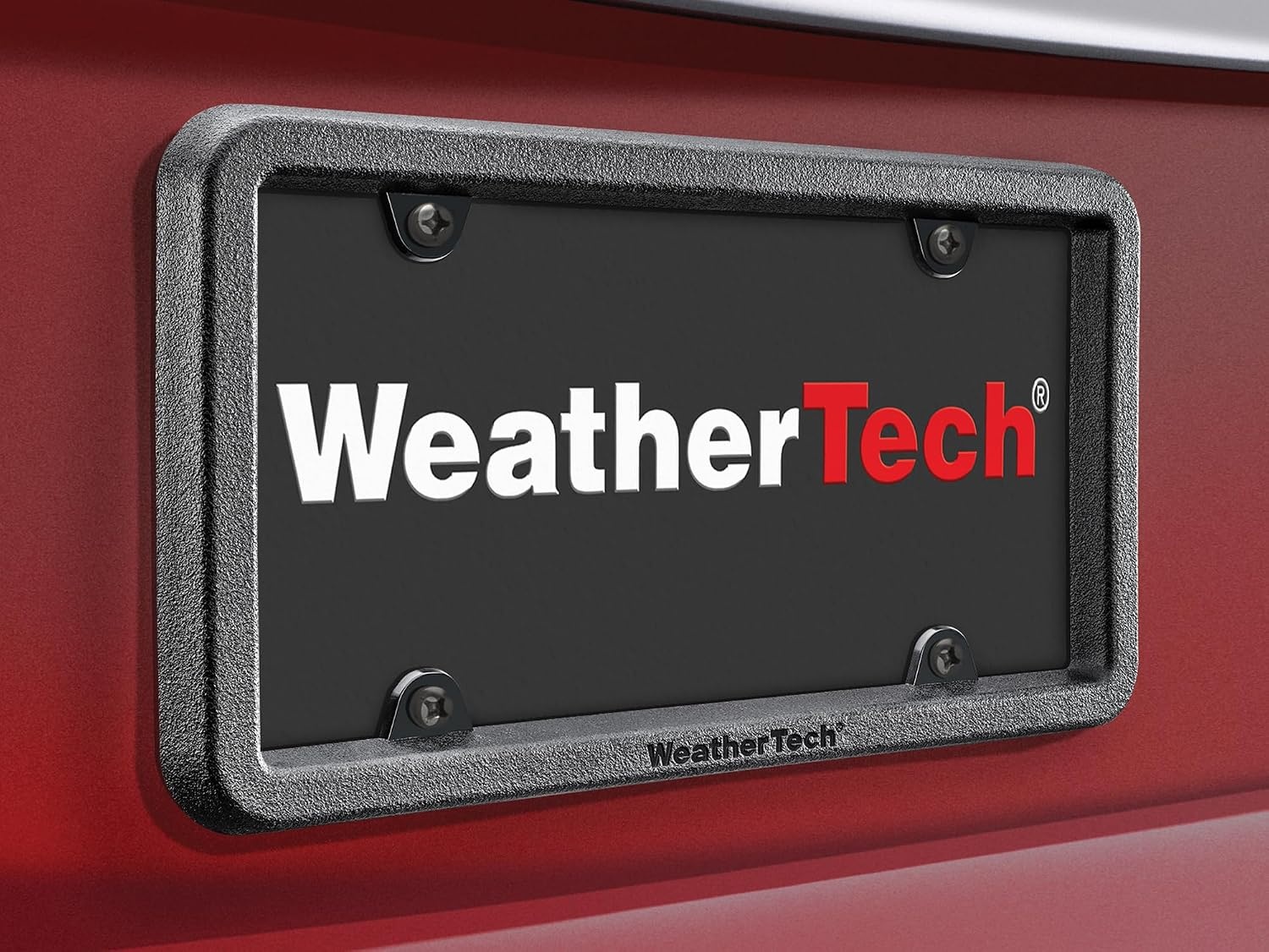image:imageWeatherTech Billet Motorcycle License Plate Frame Satin BlackClear Bright Silver