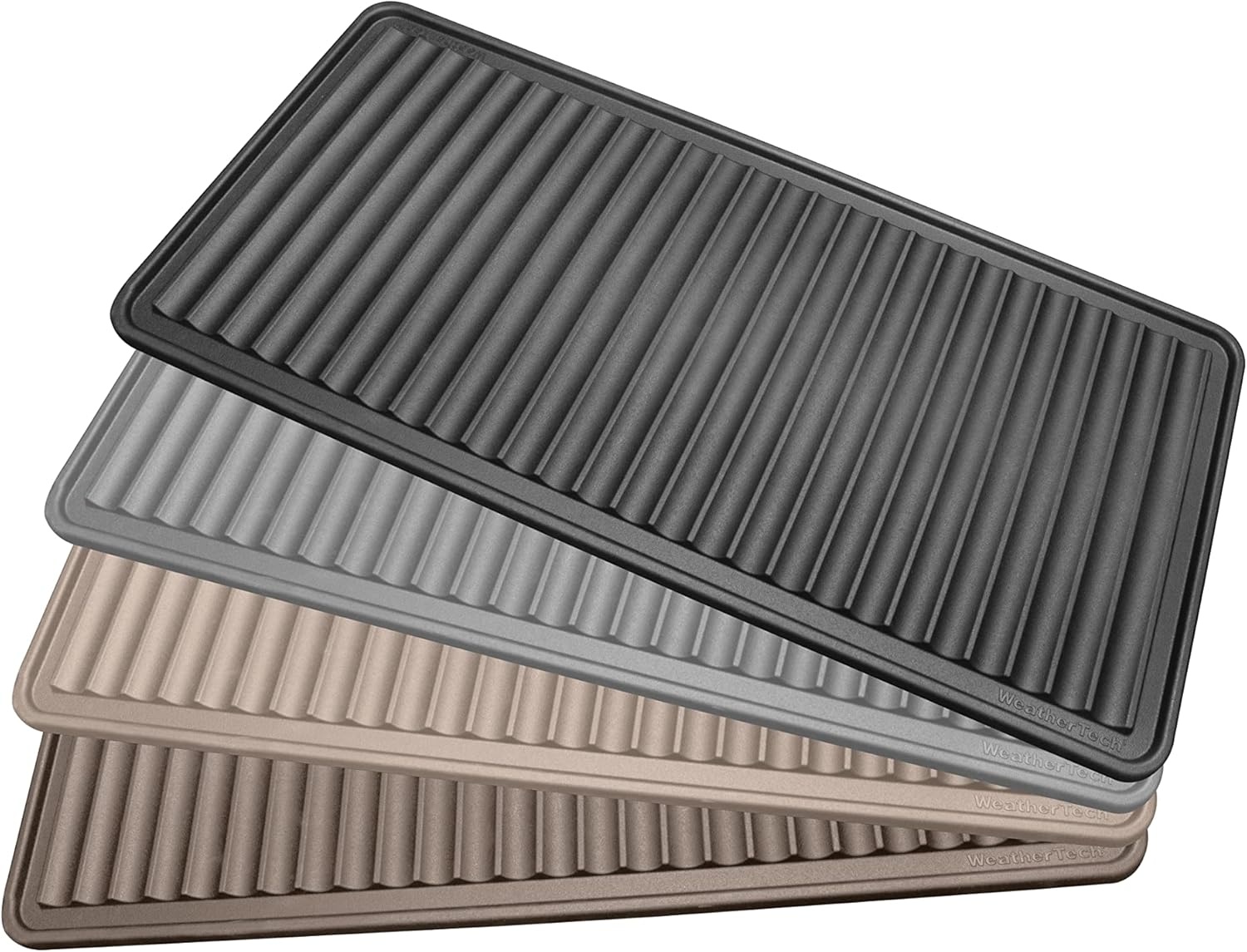 image:imageWeatherTech BootTray 16x36 Grey Durable Mat for Dirty Boots and ShoesBlack