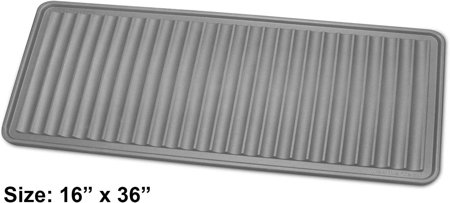image:imageWeatherTech BootTray 16x36 Grey Durable Mat for Dirty Boots and ShoesGray