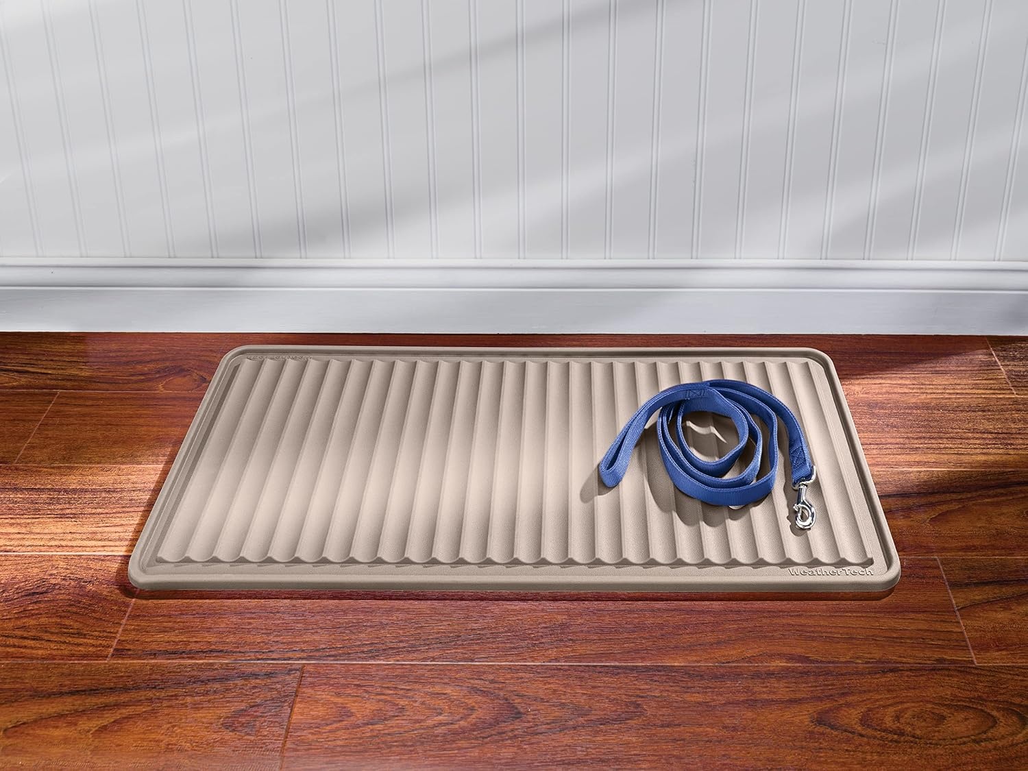 image:imageWeatherTech BootTray 16x36 Grey Durable Mat for Dirty Boots and ShoesTan