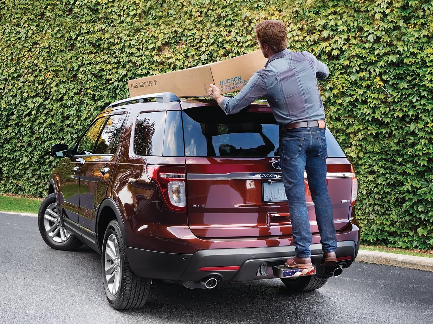 image:imageWeatherTech BumpStep USA with Stainless Steel Hitch Pin 8ABS2WHP6
