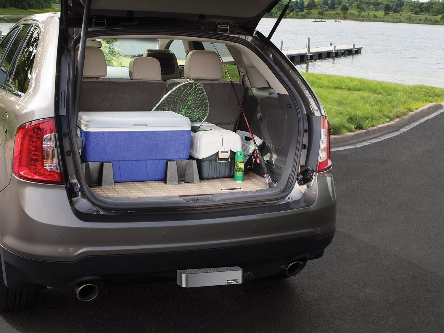 image:imageWeatherTech Cargo Trunk Liner for Ford Escape Hybrid Escape Escape Plugin Hybrid Behind 2nd Row 401323 BlackGrey