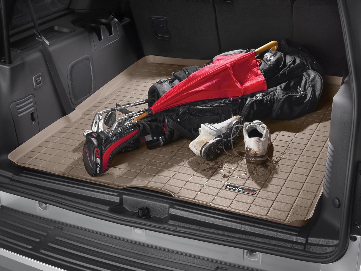 image:imageWeatherTech Cargo Trunk Liner for Ford Escape Hybrid Escape Escape Plugin Hybrid Behind 2nd Row 401323 BlackGrey
