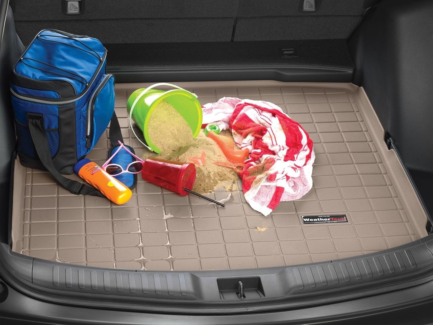 image:imageWeatherTech Cargo Trunk Liner for Ford Escape Hybrid Escape Escape Plugin Hybrid Behind 2nd Row 401323 BlackTan