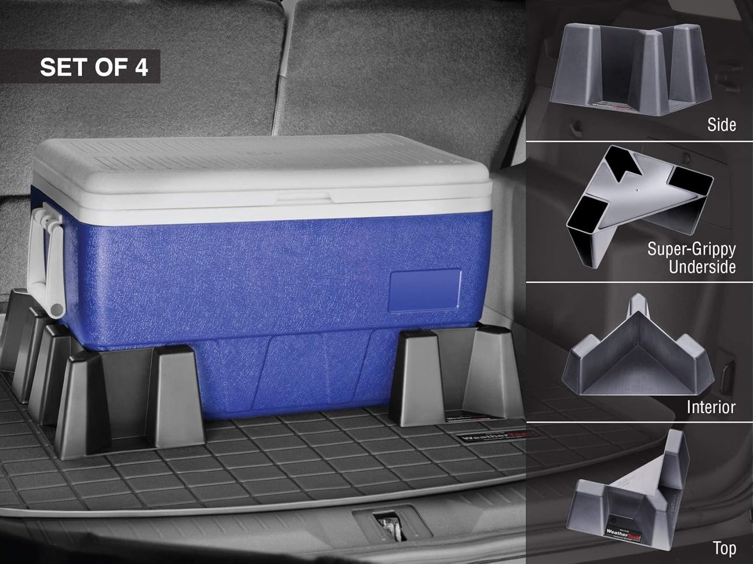 image:imageWeatherTech CargoTech Automotive Trunk Organizer Trunk Divider Cargo Containment System for Car SUV Trunk