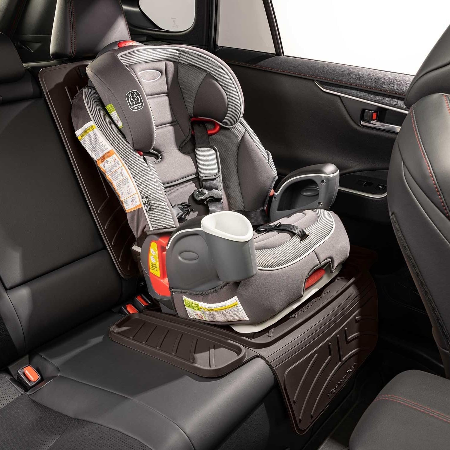 image:imageWeatherTech Child Car Seat Protector BlackCocoa