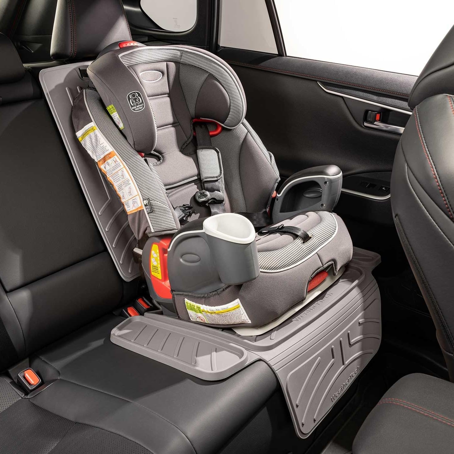 image:imageWeatherTech Child Car Seat Protector BlackGrey
