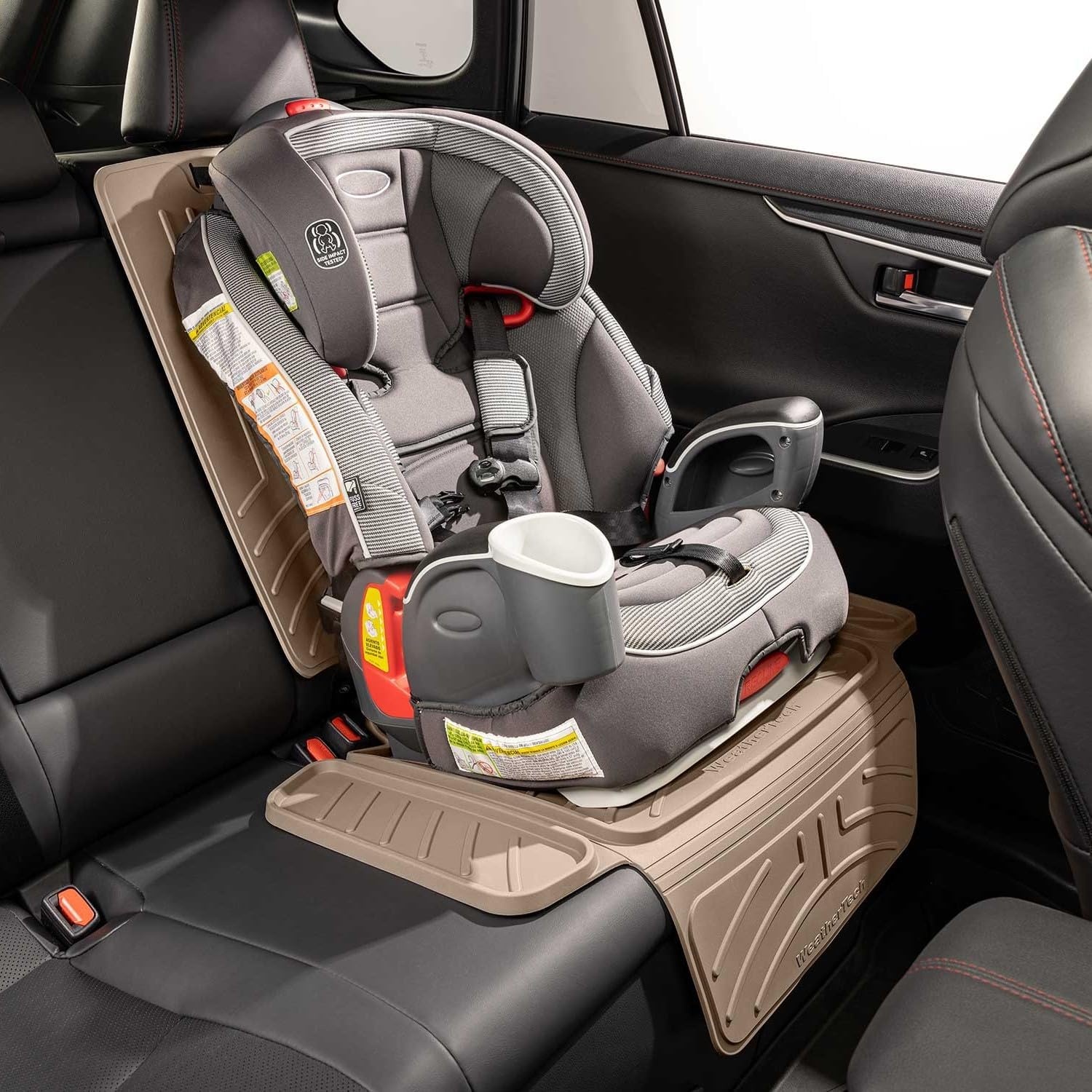 image:imageWeatherTech Child Car Seat Protector BlackTan