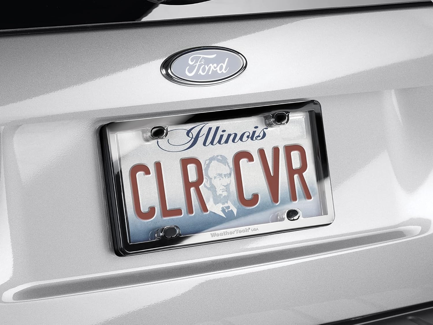 image:imageWeatherTech ClearCover Clear Acrylic Lens Cover Durable Frame that Protects License Plates BlackHot Pink