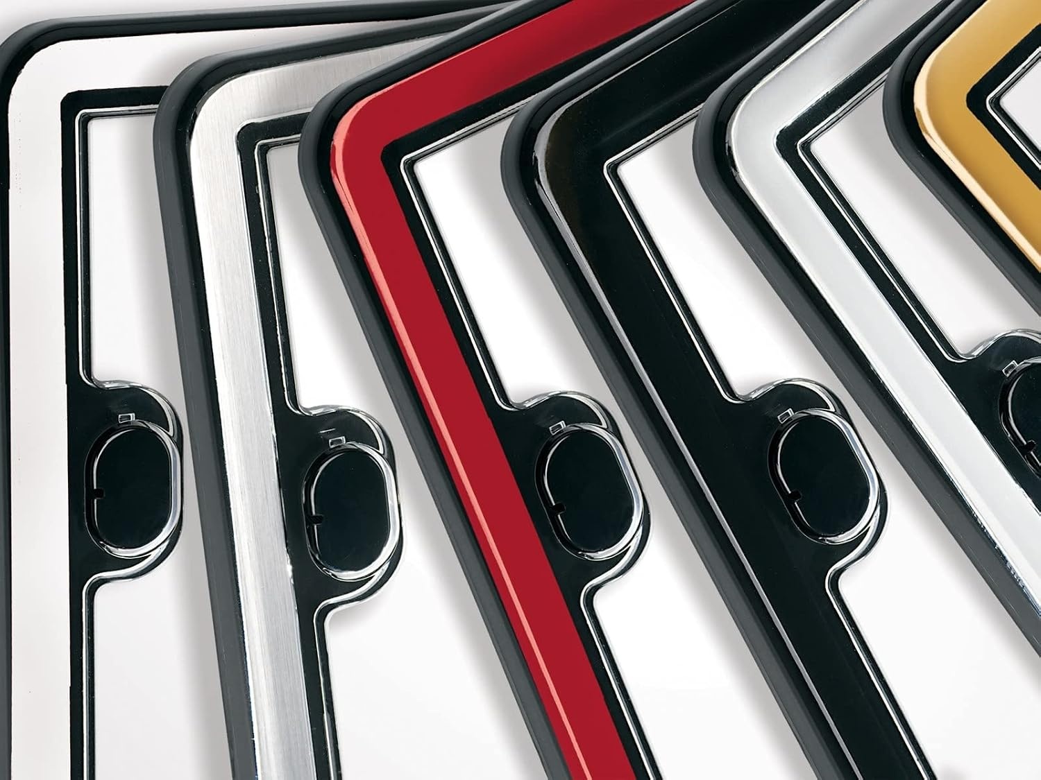 image:imageWeatherTech ClearCover Clear Acrylic Lens Cover Durable Frame that Protects License Plates BlackHot Pink