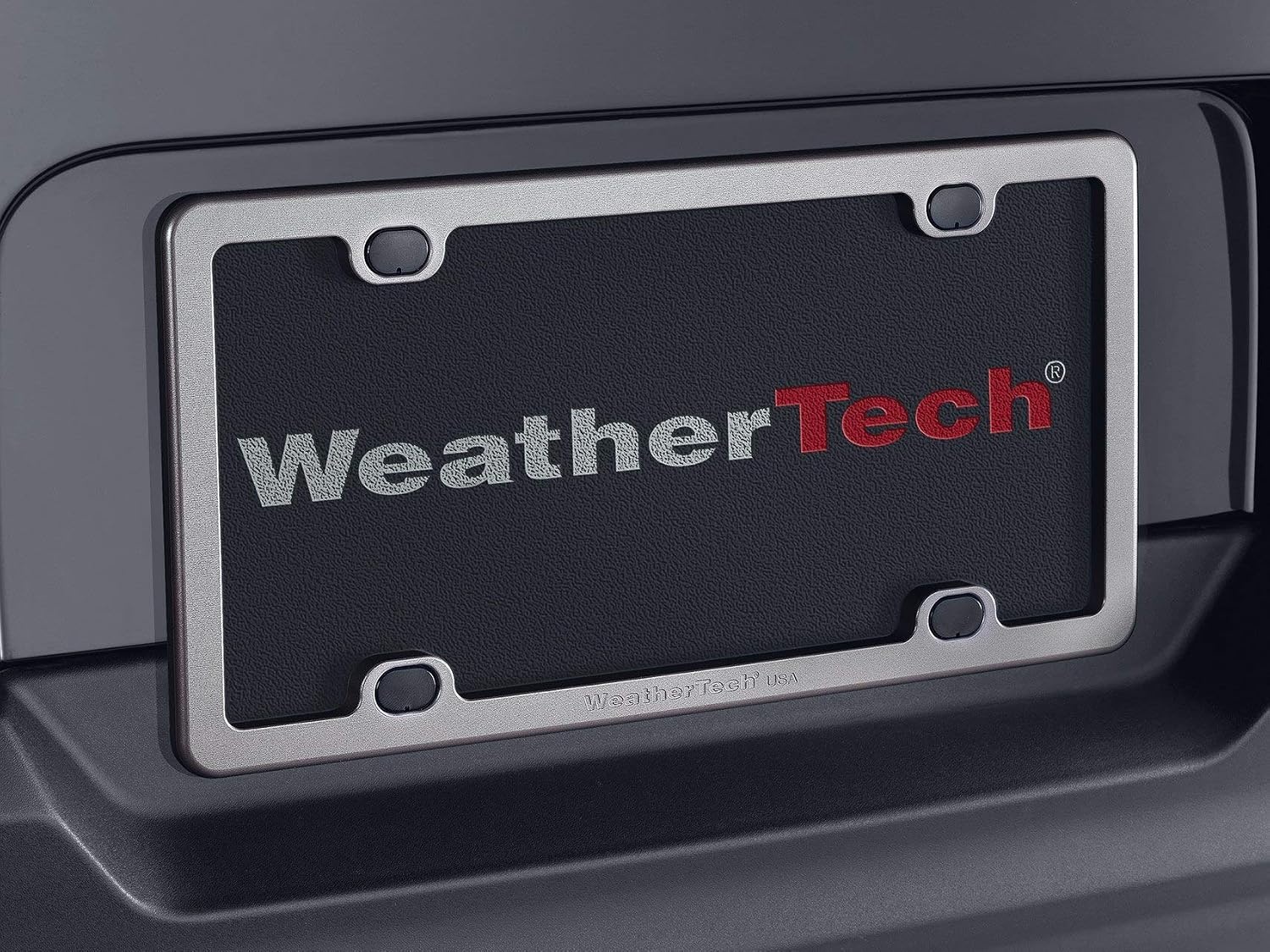 image:imageWeatherTech ClearCover Clear Acrylic Lens Cover Durable Frame that Protects License Plates BlackRed Black