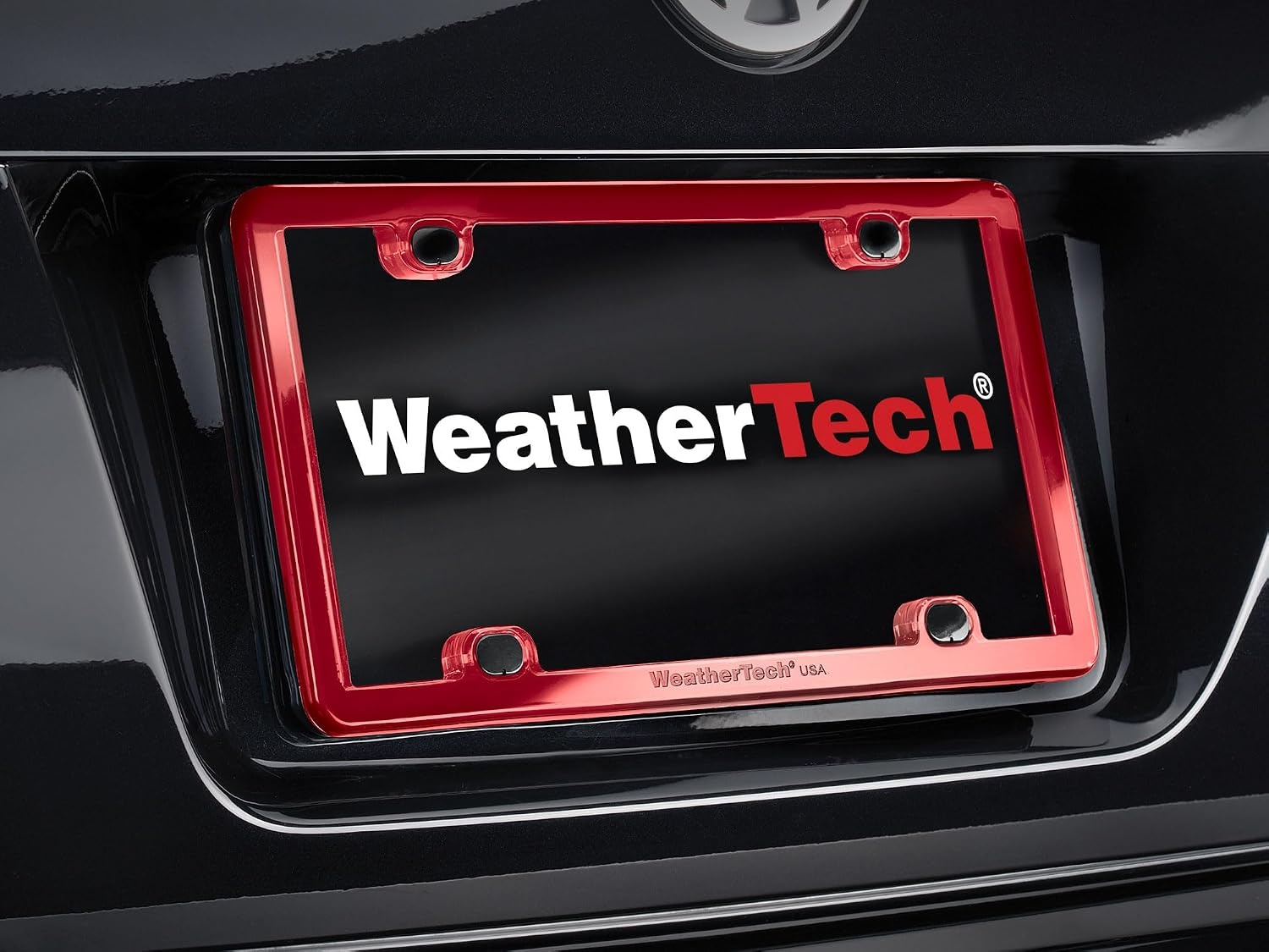 image:imageWeatherTech ClearFrame License Plate Frame Baby BlueRedBlack