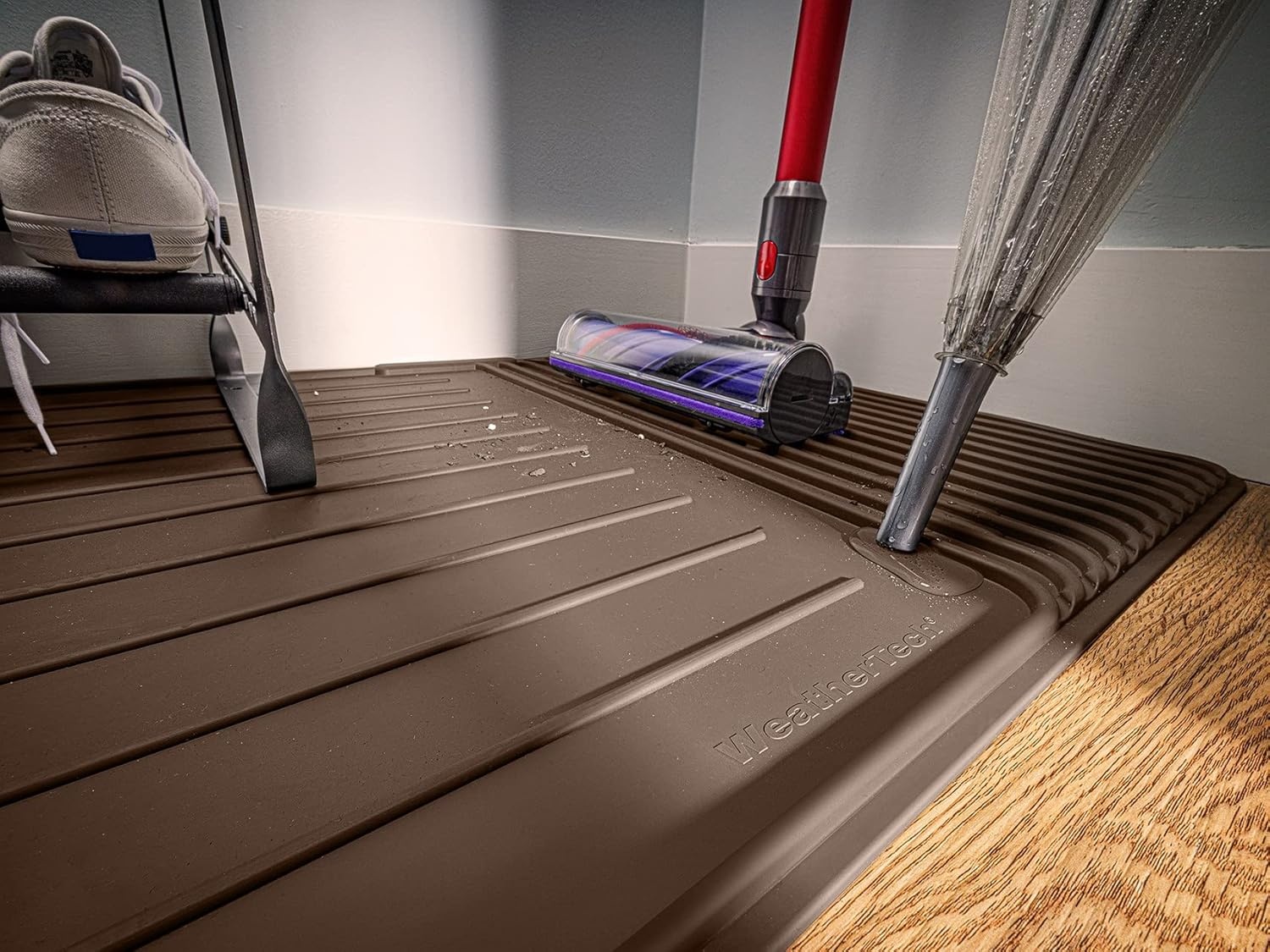 image:imageWeatherTech ClosetMat 55 by 22 Inches Mat Protection for Closet Floors Trimmable BlackTan
