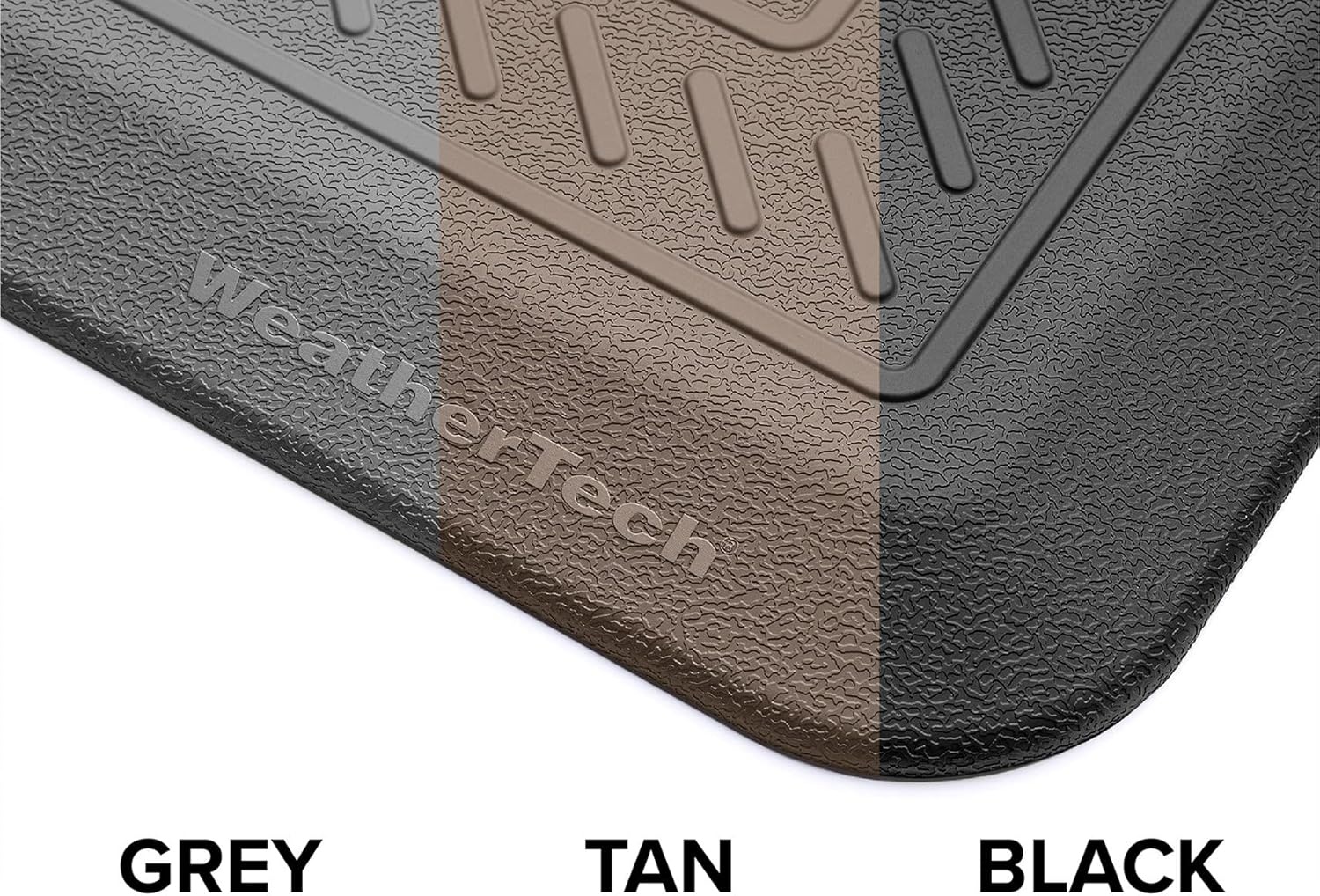 image:imageWeatherTech ComfortMat 24 by 36 Inches AntiFatigue Comfort Mat Bordered Pattern Tan