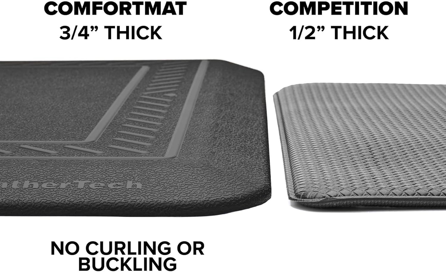 image:imageWeatherTech ComfortMat 24 by 36 Inches AntiFatigue Comfort Mat Bordered Pattern Tan
