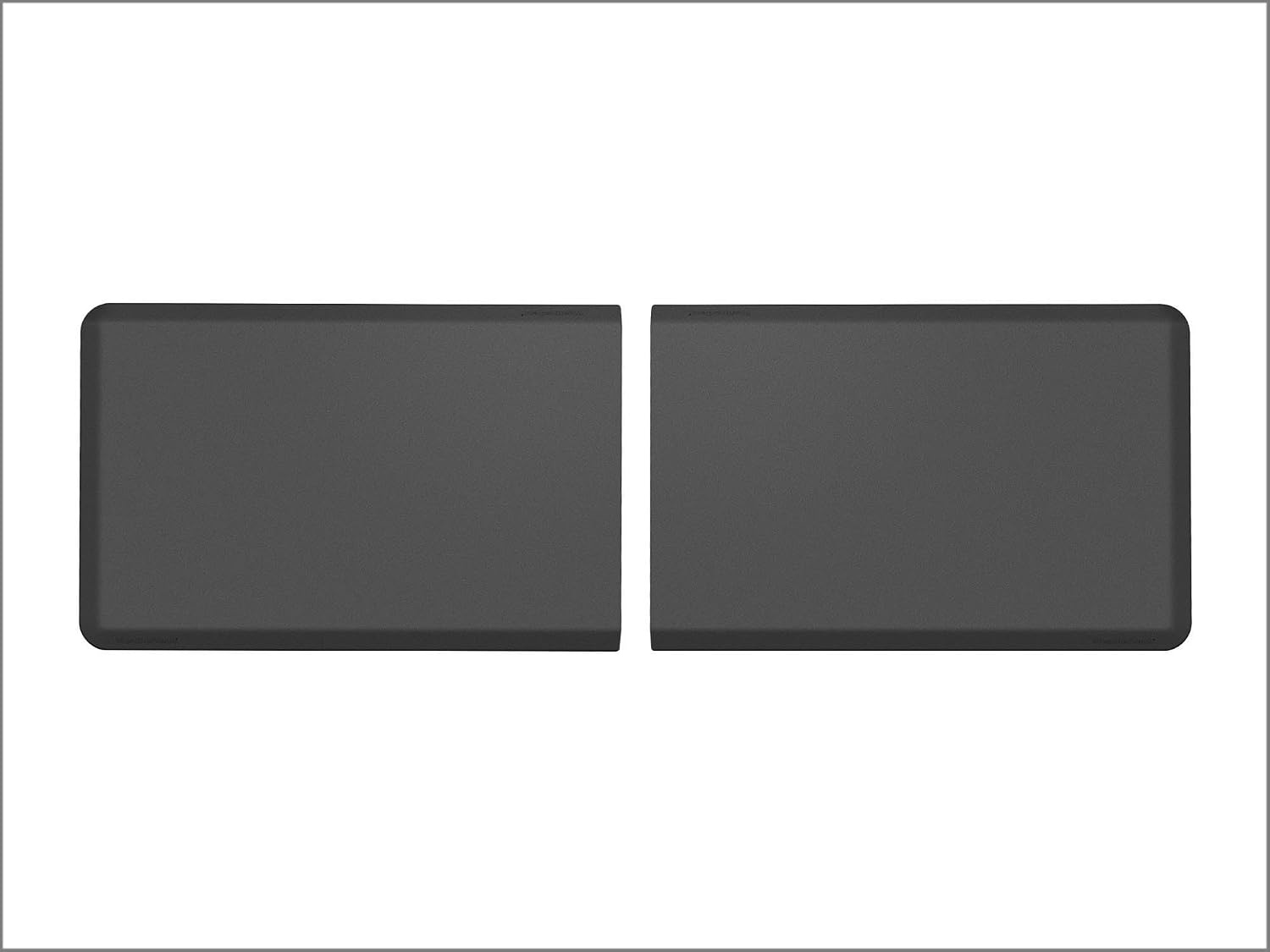 image:imageWeatherTech ComfortMat Connect Cushioned NonSlip Waterproof AntiFatigue Mat 25 x 25 Corner Mat Stone GreyBlack