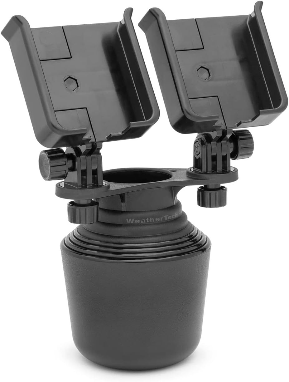 image:imageWeatherTech CupFone Duo Adjustable Universal Cup Holder Phone Mount Car amp Truck Accessory Best Design for iPhone amp Smartphone Charging Black Plastic KnobsRed