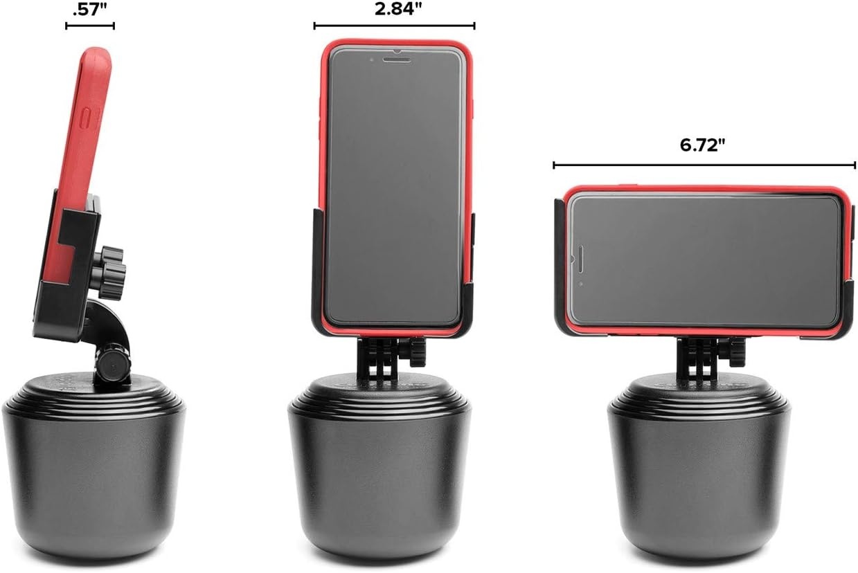 image:imageWeatherTech CupFone Two View Adjustable Universal Cup Holder Phone Mount Car amp Truck Accessory Best Design for iPhone amp Smartphone Charging Black Plastic KnobsViolet