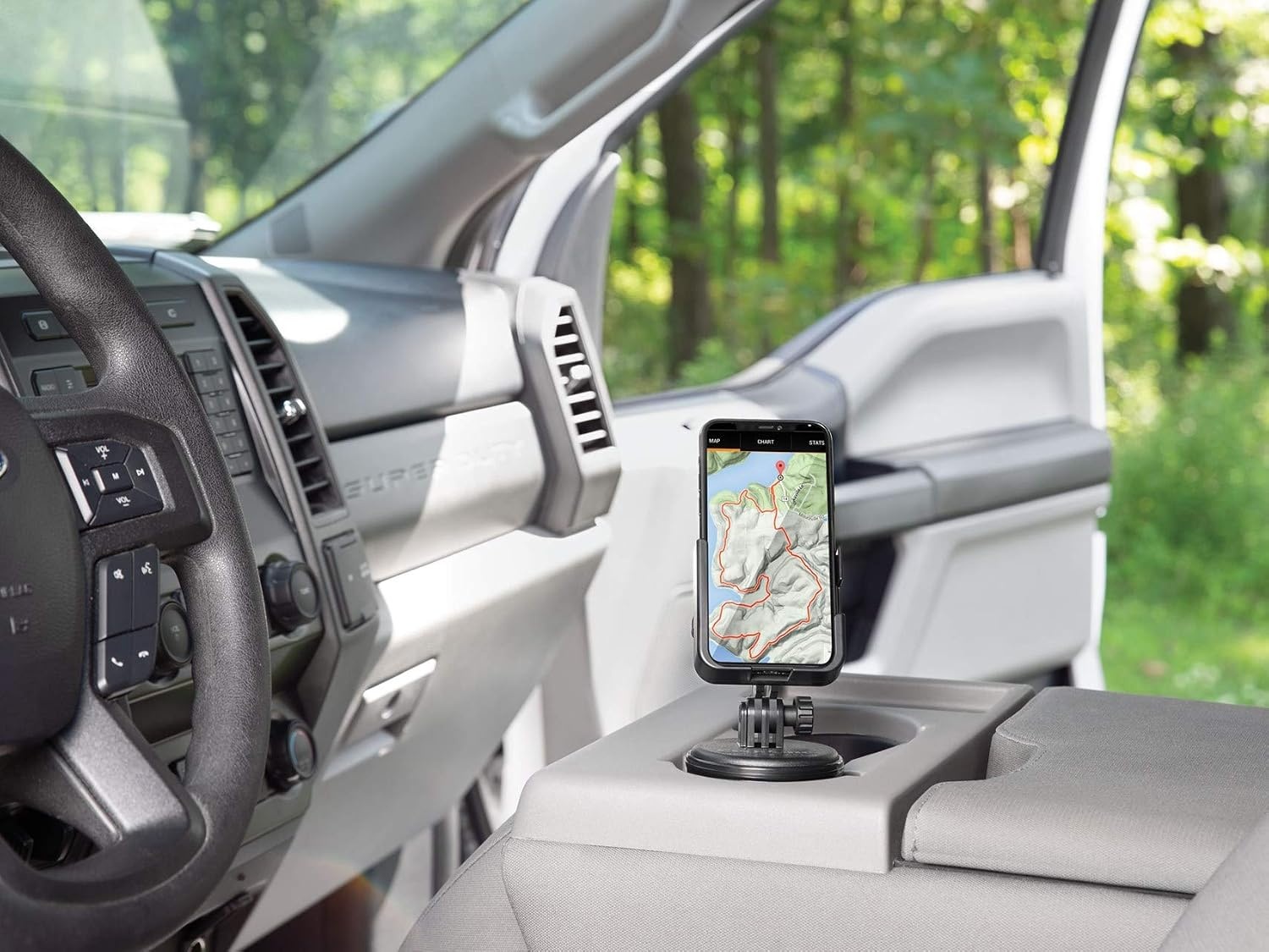 image:imageWeatherTech CupFone Two View Adjustable Universal Cup Holder Phone Mount Car amp Truck Accessory Best Design for iPhone amp Smartphone Charging Black Plastic KnobsRed