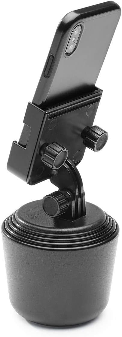 image:imageWeatherTech CupFone Two View Adjustable Universal Cup Holder Phone Mount Car amp Truck Accessory Best Design for iPhone amp Smartphone Charging Black Plastic KnobsGold