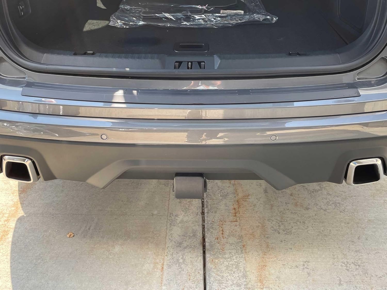image:imageWeatherTech Custom BumperTopper for Ford Edge Edge ST Rear Bumper Protector BP0006 Black