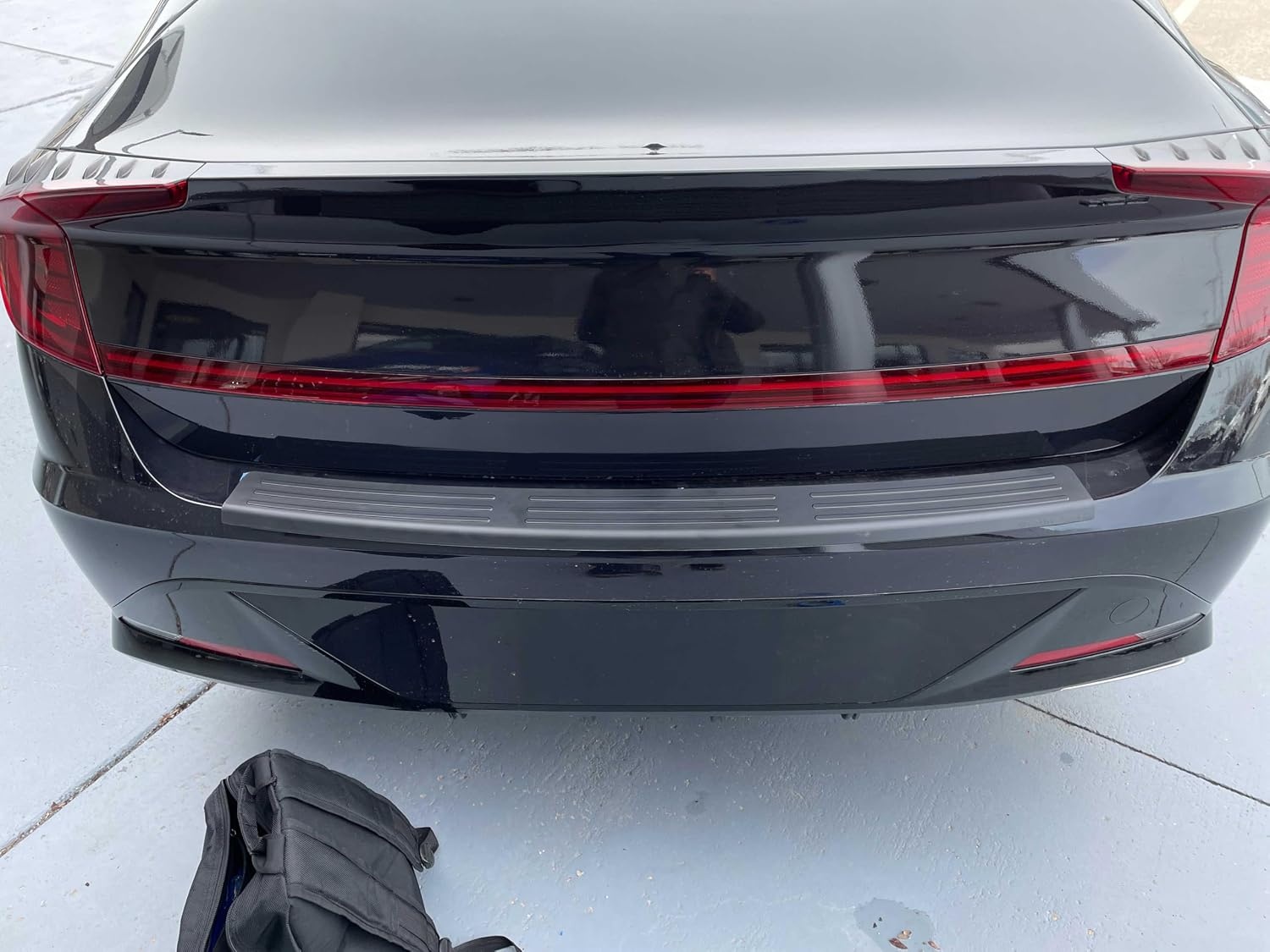 image:imageWeatherTech Custom BumperTopper for Hyundai Sonata Rear Bumper Protector BP0044 Black