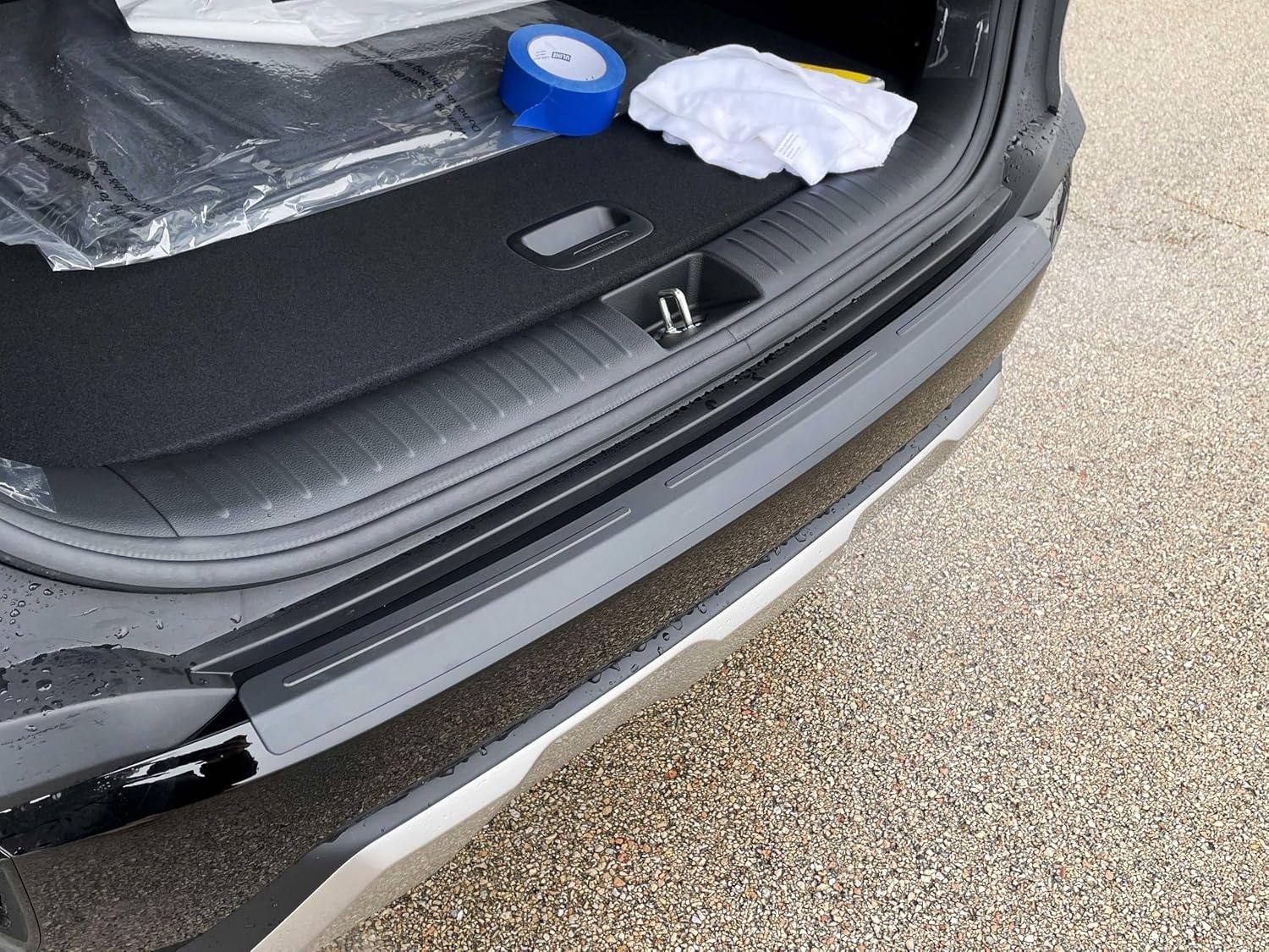 image:imageWeatherTech Custom BumperTopper for Kia Seltos Rear Bumper Protector BP0080 Black