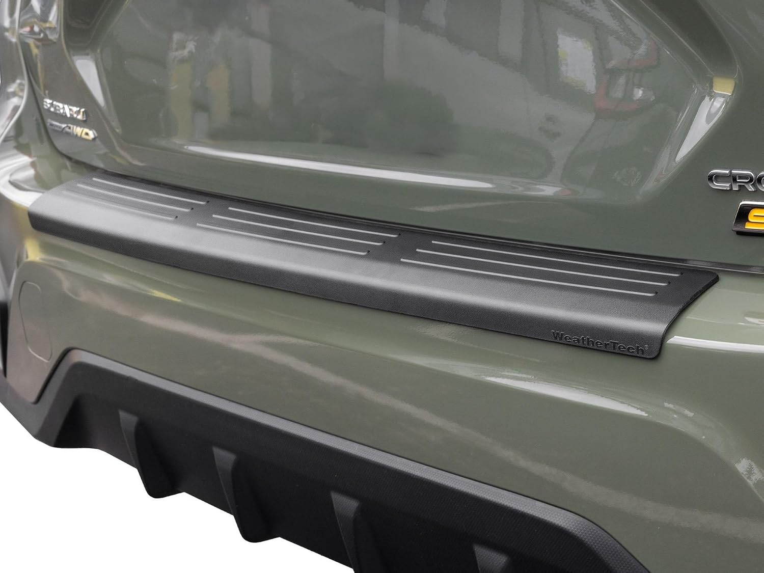 image:imageWeatherTech Custom BumperTopper for Subaru Crosstrek Crosstrek Hybrid Rear Bumper Protector BP0092 Black