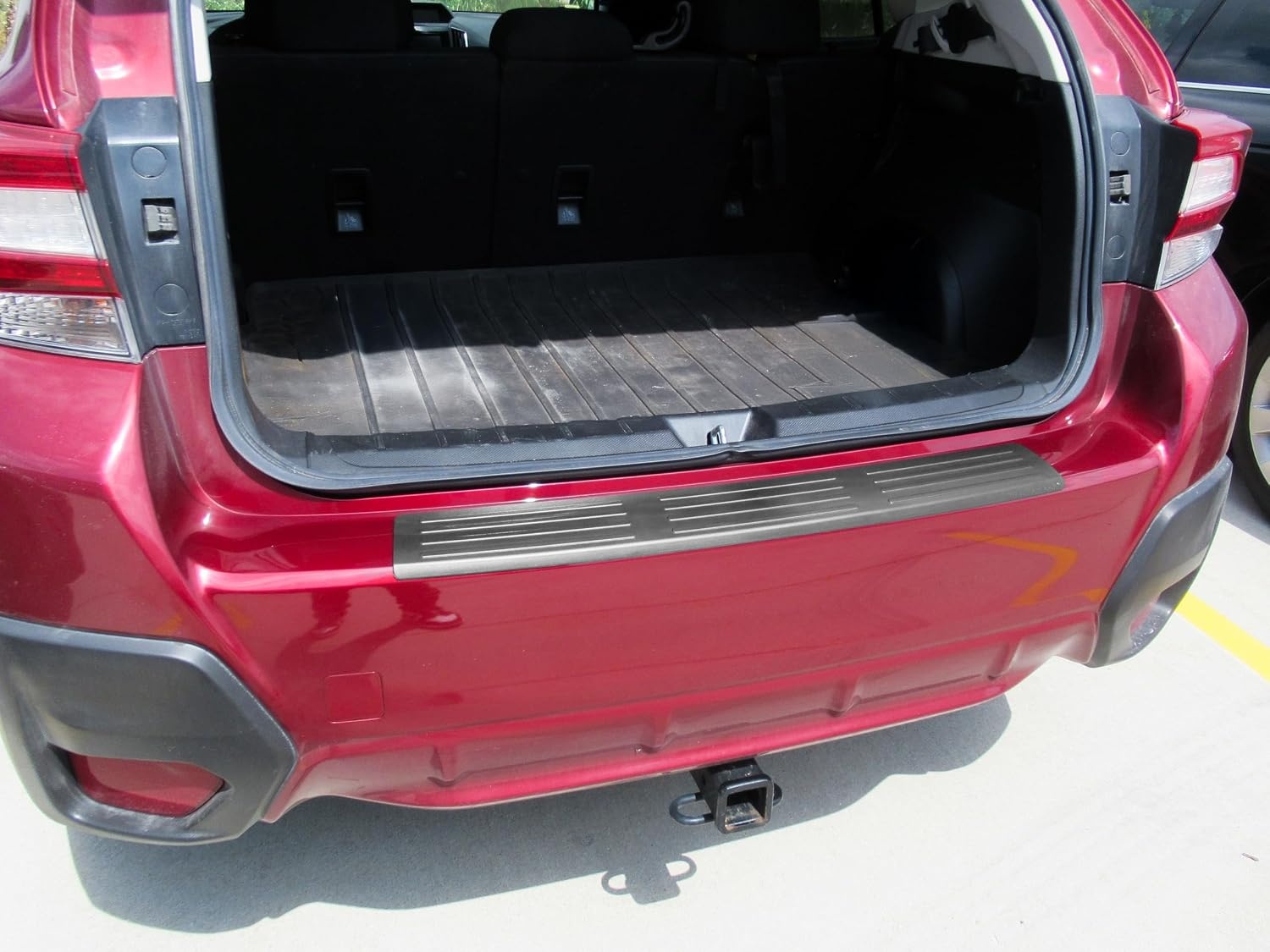 image:imageWeatherTech Custom BumperTopper for Subaru Crosstrek Rear Bumper Protector BP0066 Black