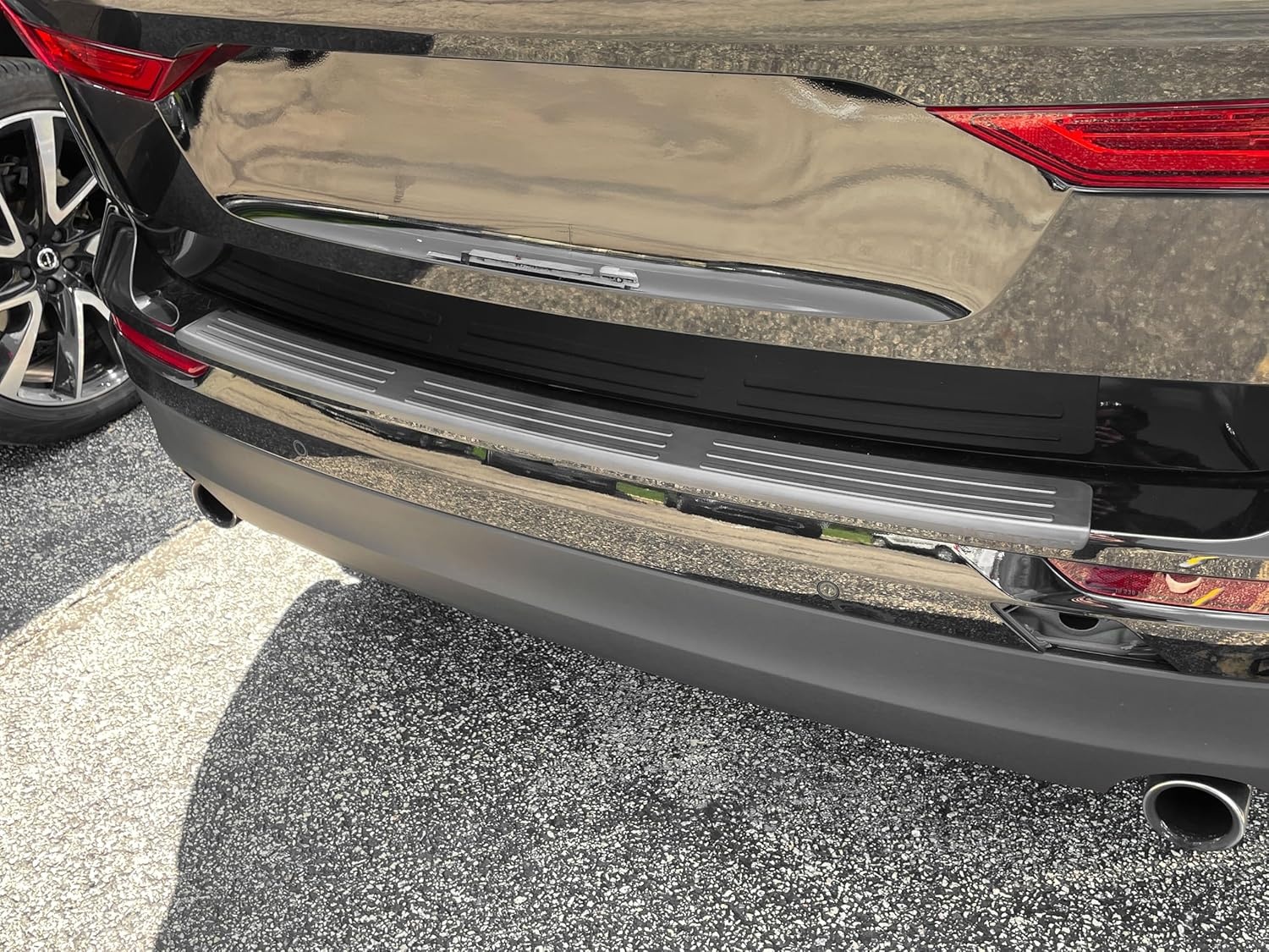 image:imageWeatherTech Custom BumperTopper for Volvo XC60 Plugin Hybrid XC60 XC60 Recharge Rear Bumper Protector BP0071 Black