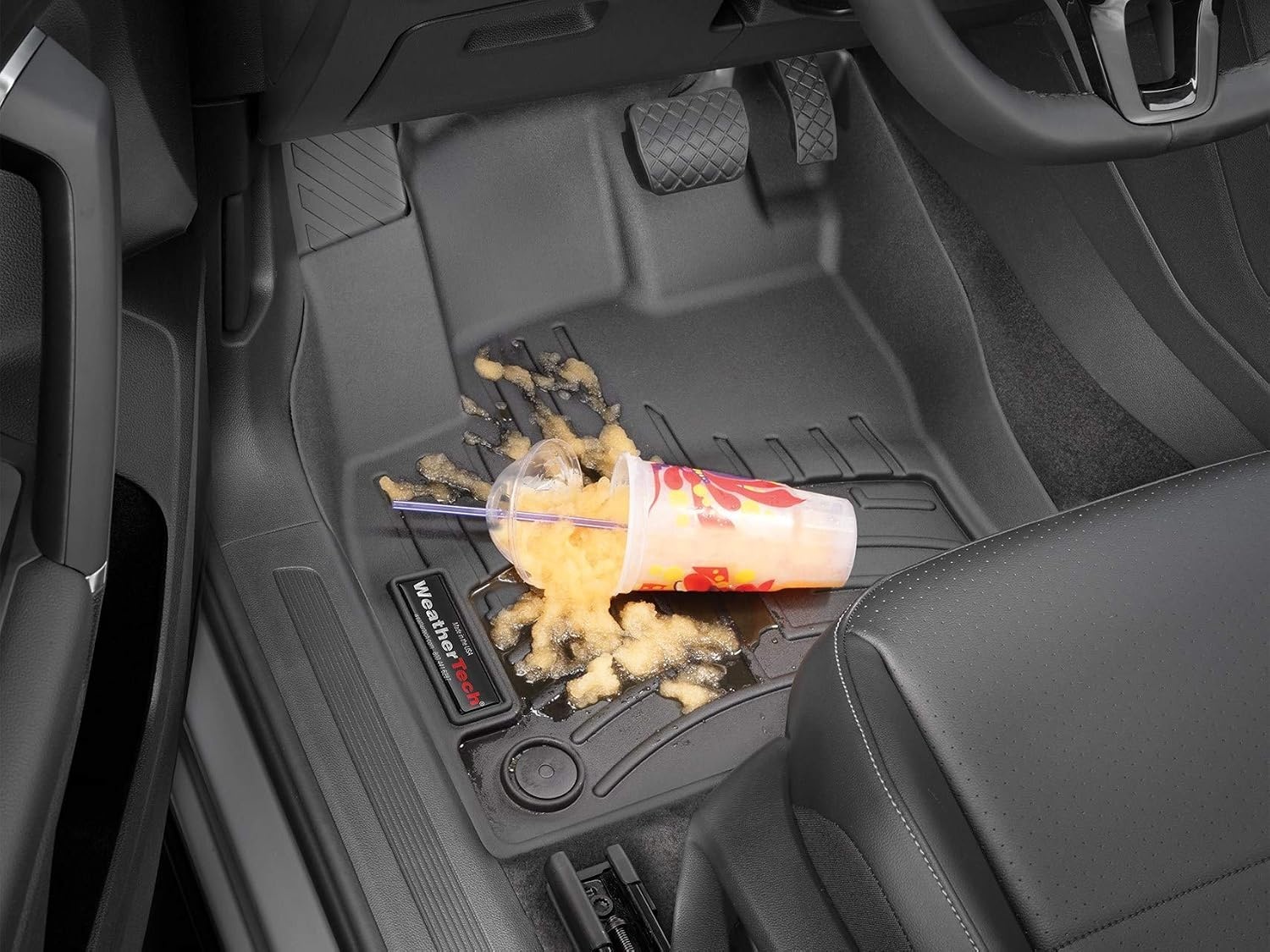 image:imageWeatherTech Custom Fit FloorLiners for Toyota Corolla Hybrid Corolla 1st Row 4415391 BlackGrey
