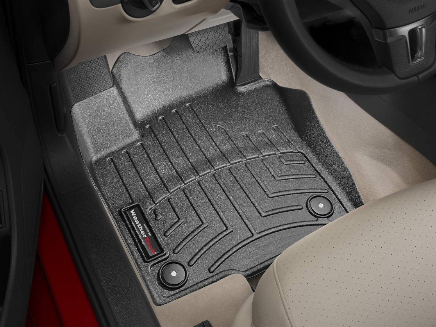 image:imageWeatherTech Custom Fit FloorLiners for VW Jetta Jetta GLI Beetle 1st Row 443381 BlackBlack